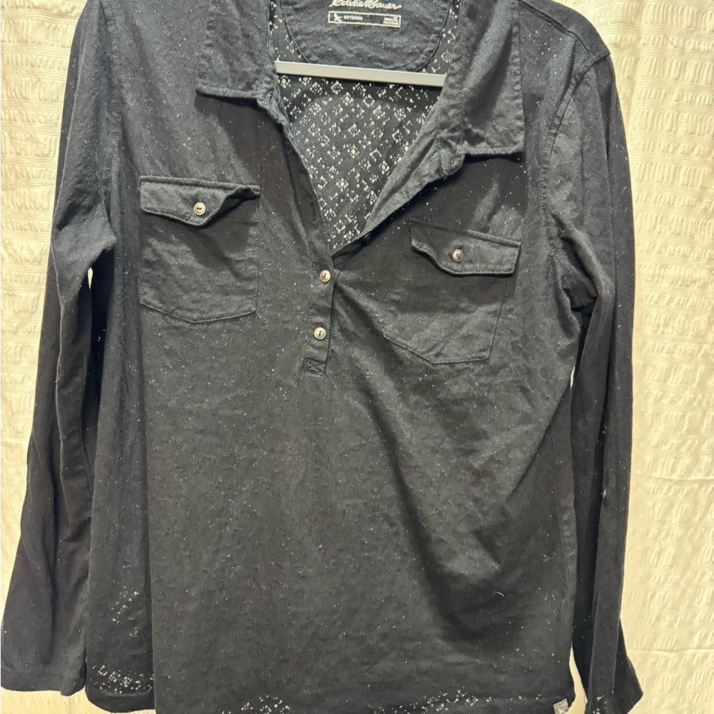Black Button-Up Shirt
